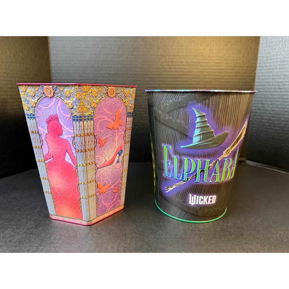 Wicked Elphaba Popcorn Bucket Trash Can Universal City Studios 8.5" Tall